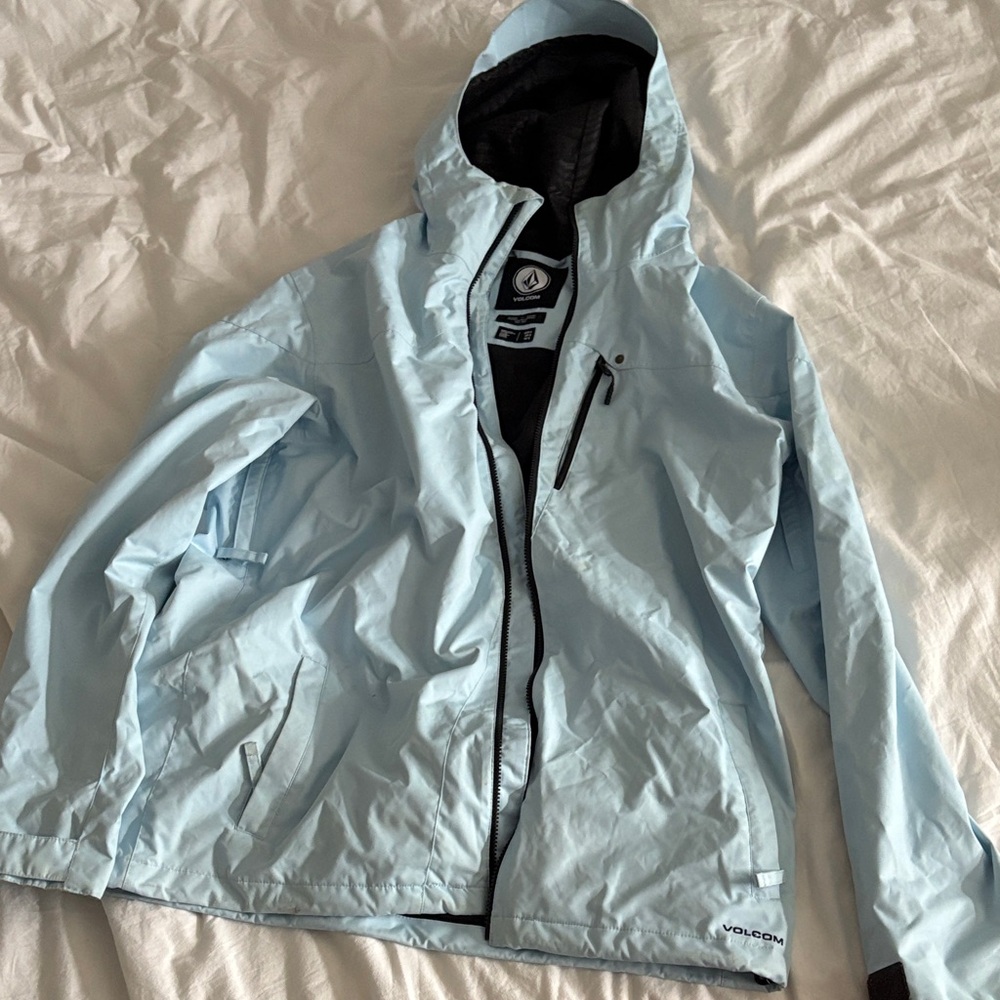 Volcom Sky Blue Hooded Windbreaker